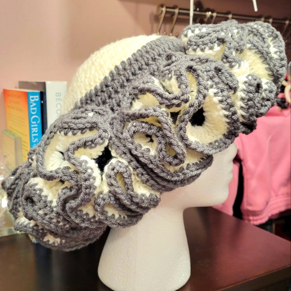 Extreme Ruffle Crochet Hat
